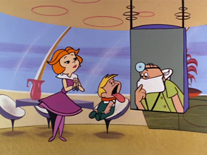 Telemedicine scene from Hanna-Barbera’s 1962 animated sitcom, The Jetsons.